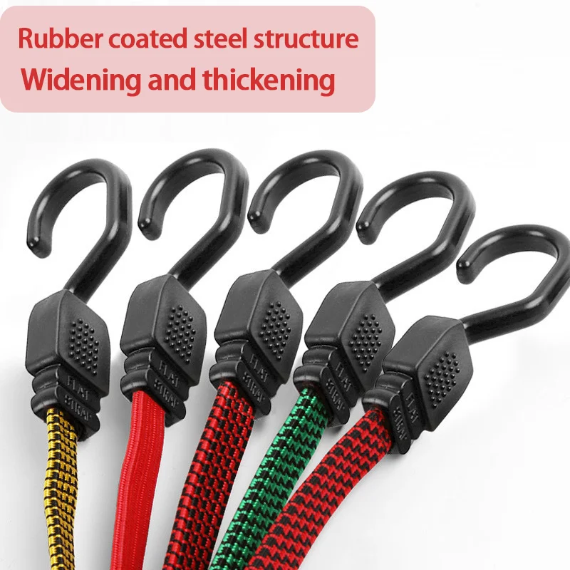 New Bicycle Accessories Elastics Rubber Luggage Rope Cord Hooks Bikes Rope Tie Bicycle Luggage Roof Rack Strap Fixed Band Hook