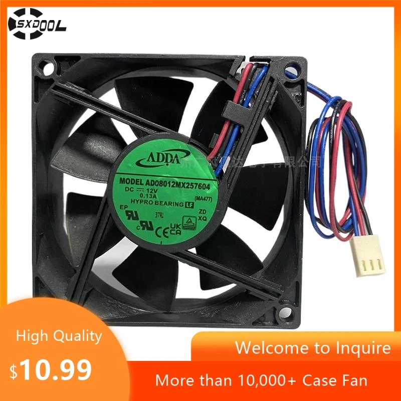 

Корпусный вентилятор 80 мм X 25 мм для ADDA AD08012MX 257604 8025 DC12V 0,13A 8CM бесшумный вентилятор охлаждения