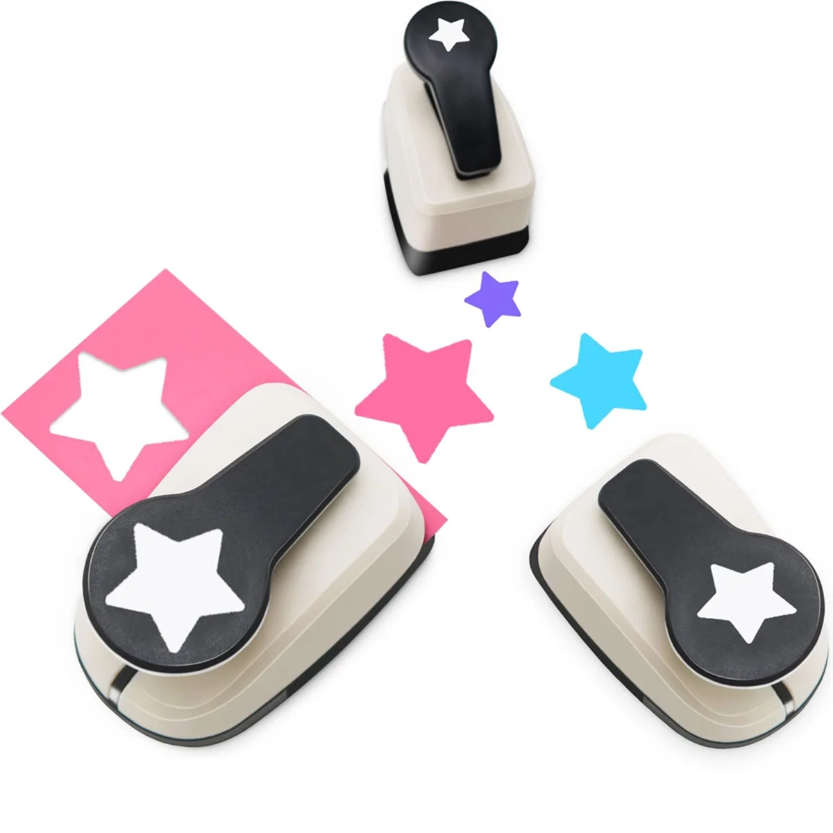

CYL-3Pcs Star Hole Punch, Star Punch, Star Paper Punch, Star Hole Puncher, Star Puncher for Crafts, Paper Punch for Crafting
