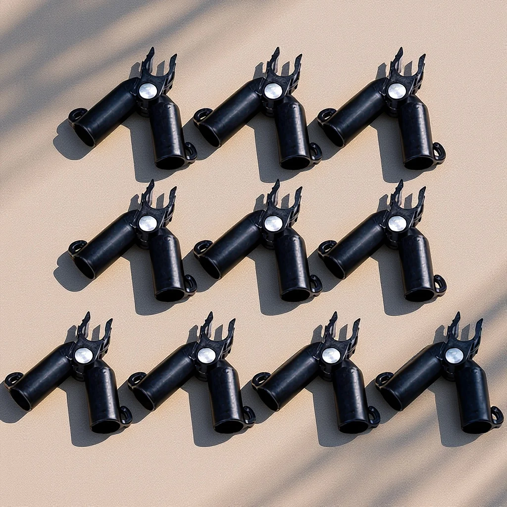 

10Pcs Adjustable Plant Plastic Connectors Garden Stake Clips 0-70 Degree Rotation Connecting Tubes Supports for Tomato Eggplant