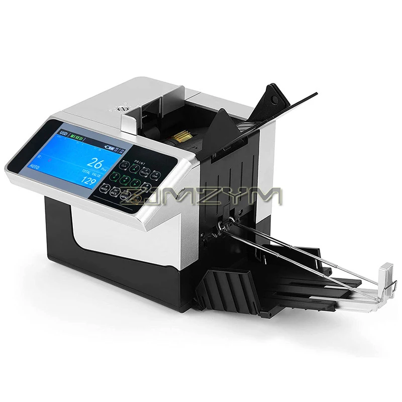 Rechargeable Money Counter Machine with LCD Display | 2,260 Bills per Minute, Mix/Sort/Count, Cash Counter Bill Counter Machine