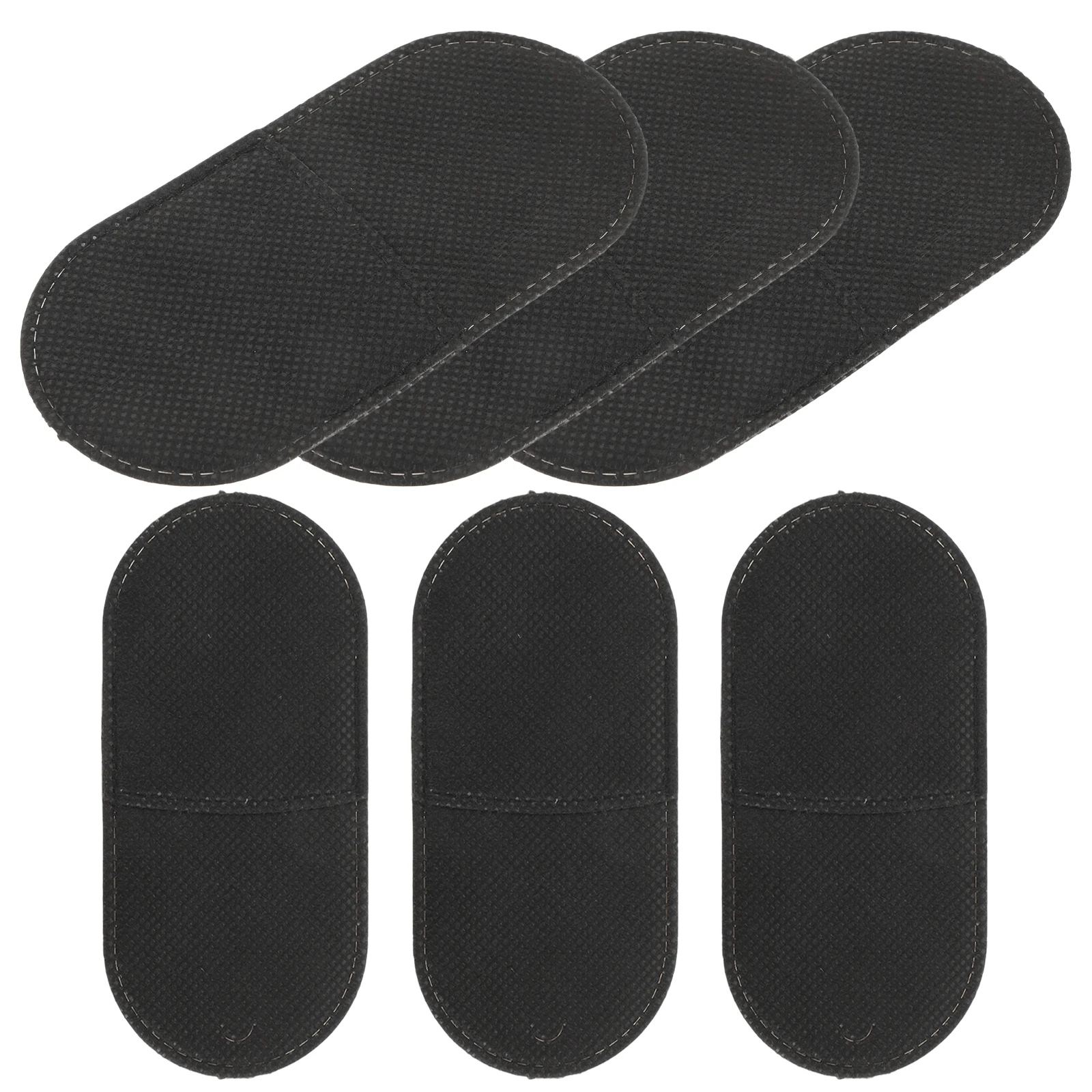 

6 Pcs Black Eye Patches for Kids Weak Sight Large Non-woven Full Cover Adults Glasses Covers Unisex