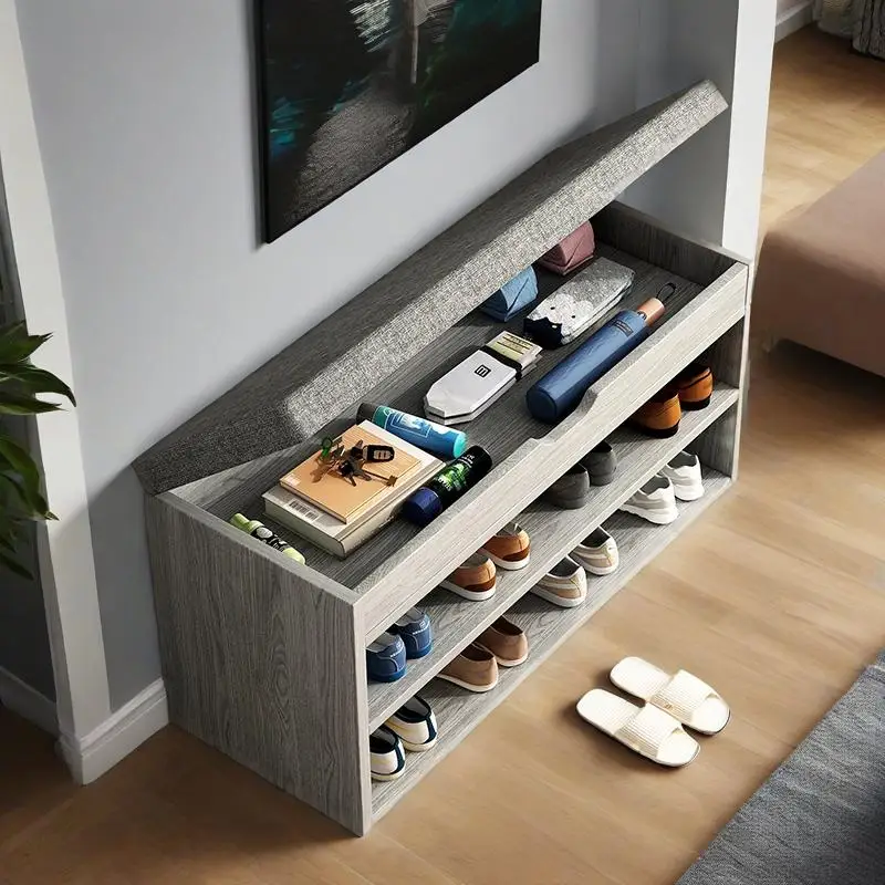 

Shoe Changing Stool Home Door Shoe Rack Can Sit in Home Cabinet Storage Stool Door Wearing Shoe Stool