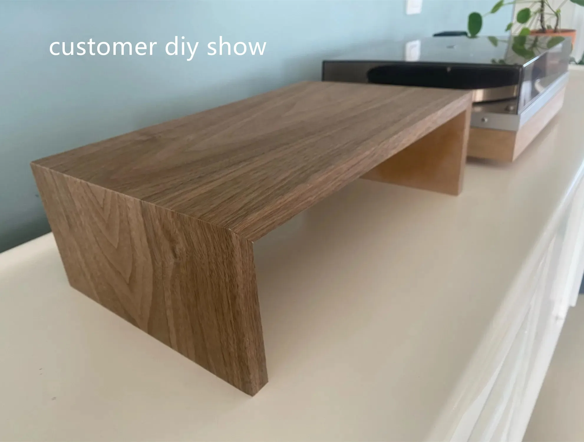 1 Rolle schwarzes Walnussholz Sabily Naturholzfurnier Holzkiste Reparatur Lautsprecher Möbel DIY Gitarrenhaut dünne Holzbleche Panel – Detail 2