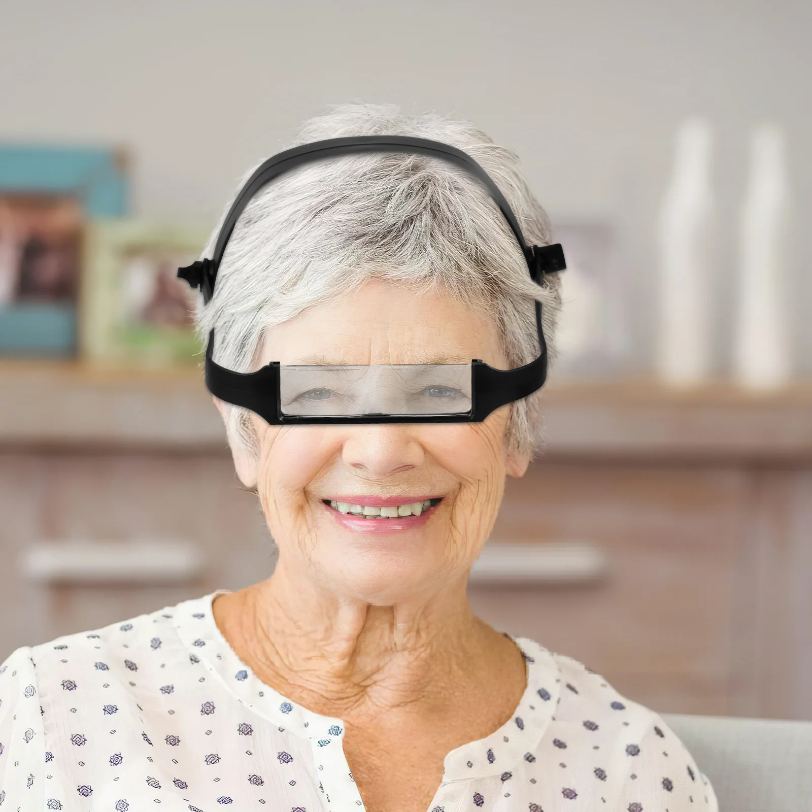 

4pcs Head-Mounted Magnifier Replaceable Lenses Lightweight Hands-Free For Reading Sewing Jewelry Inspection Elderly Assistance