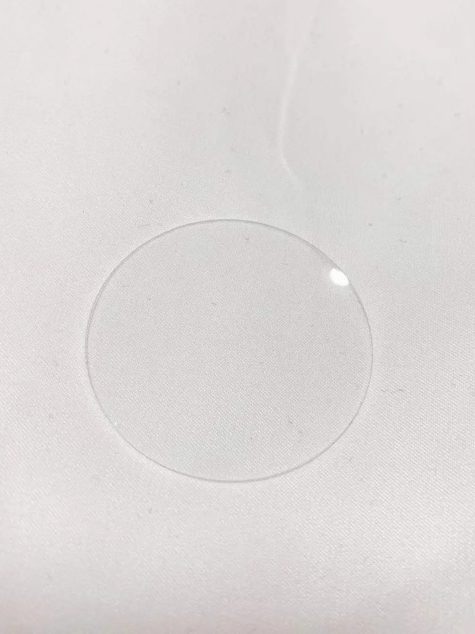 Round Shape Clear Protect Window Custom Size Transparent Fused Silica Quartz Glass Plate For UV Flashlight
