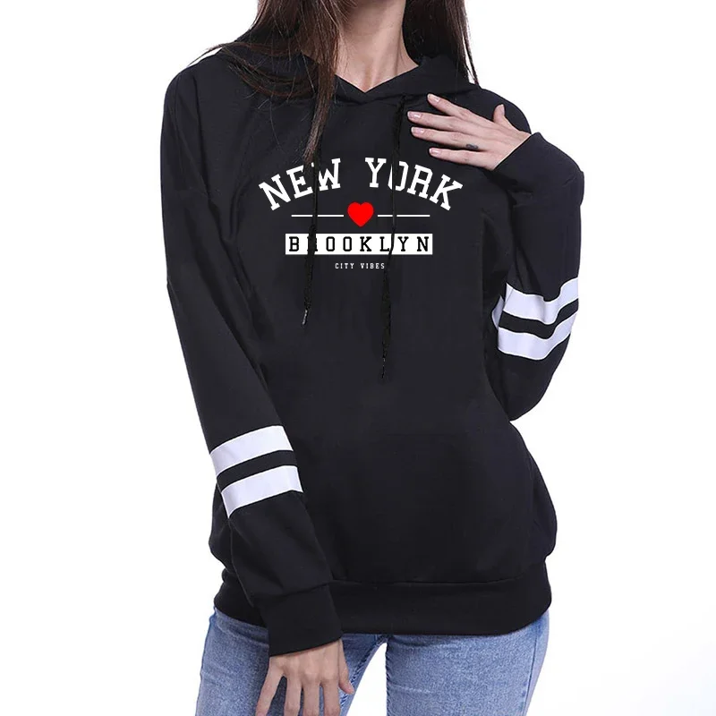 

Осень-зима, Лидер продаж, женская толстовка с капюшоном, городская повседневная модная теплая свободная толстовка с капюшоном, женская домашняя уличная удобная пуловер с длинными рукавами