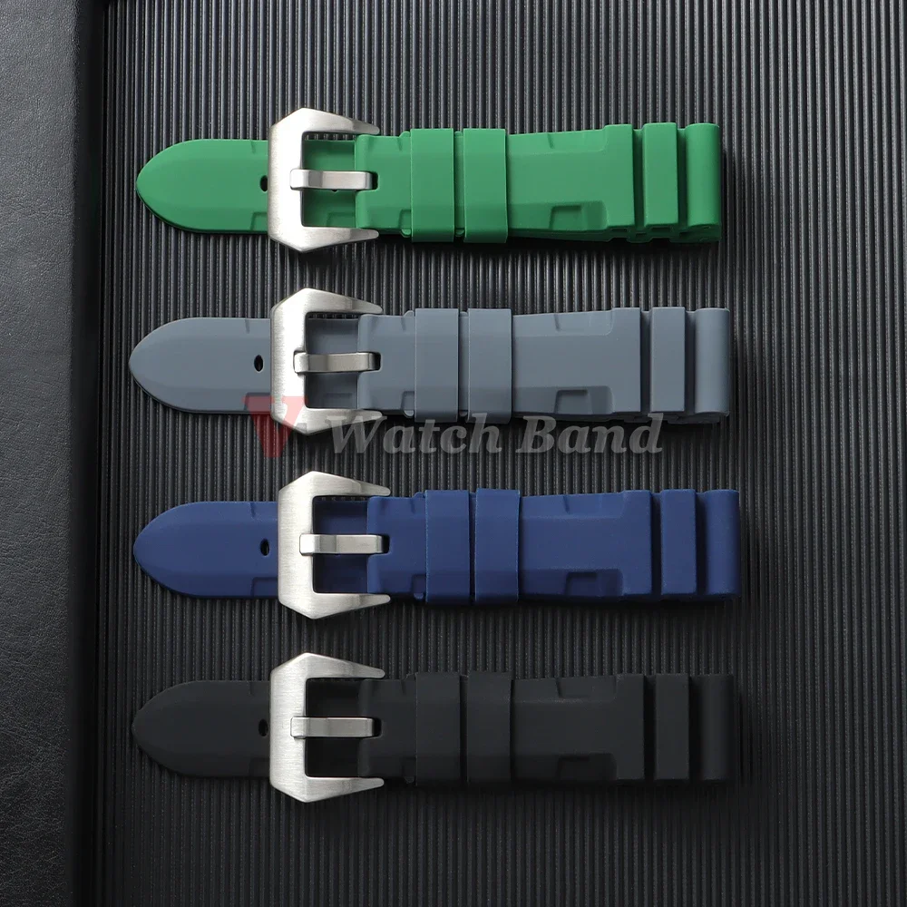 22mm 24mm 26mm Gummi-Uhrenarmband für Panerai Silikonarmband für SUBMERSIBLE PAM441/351/111 Uhrenband Armband Weiche Sportbänder – Detail 6