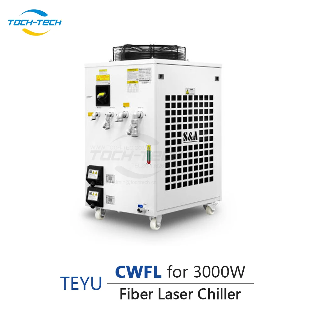 TEYU-enfriador láser de fibra para máquina de corte, enfriador Industrial refrigerado por agua, capacidad de refrigeración, 3000W, 4000W, 6000W, CWFL