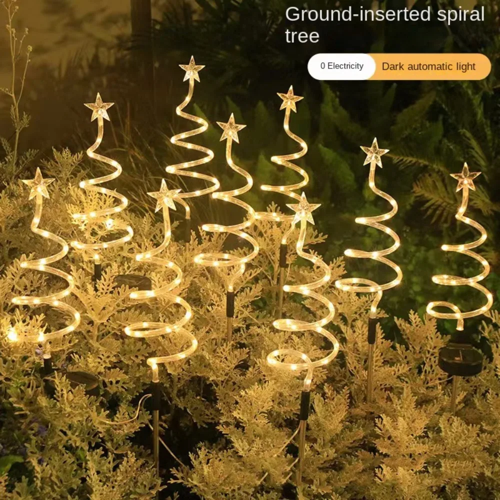 

LED Solar Pathway Lights Waterproof Garden Decoration Christmas Tree Lamp Christmas Pathway Lights Solar Lamp Decoration Outdoor