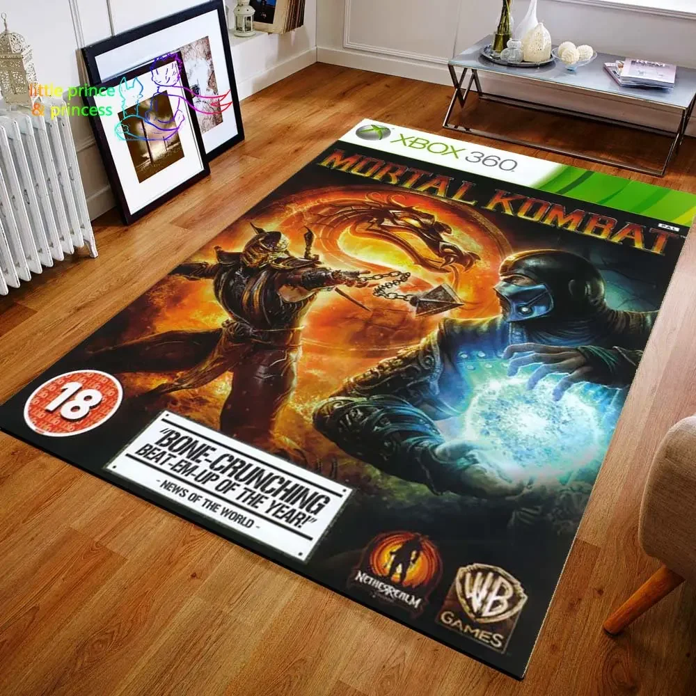 X Box Game 3D Printed Carpet for Living Room Rugs Camping Mats Anti-Slip Rug Yoga Mat Gift for Boy Game