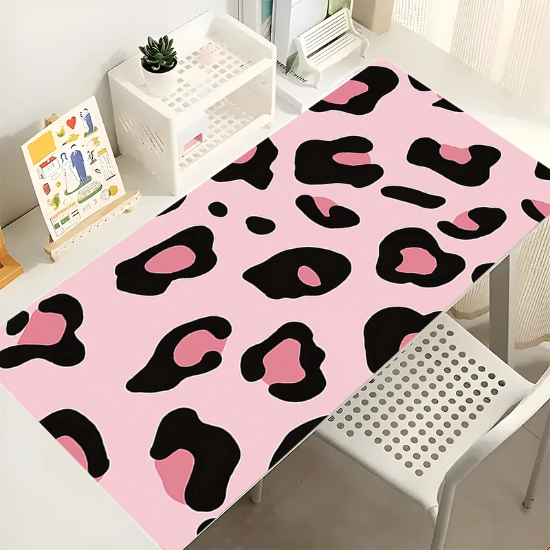 Mousepad Computer New Mouse Pads Keyboard Pad Leopard Print Pattern Mouse Mat Gamer Soft Office PC Carpet Table Mat Desktop Mat