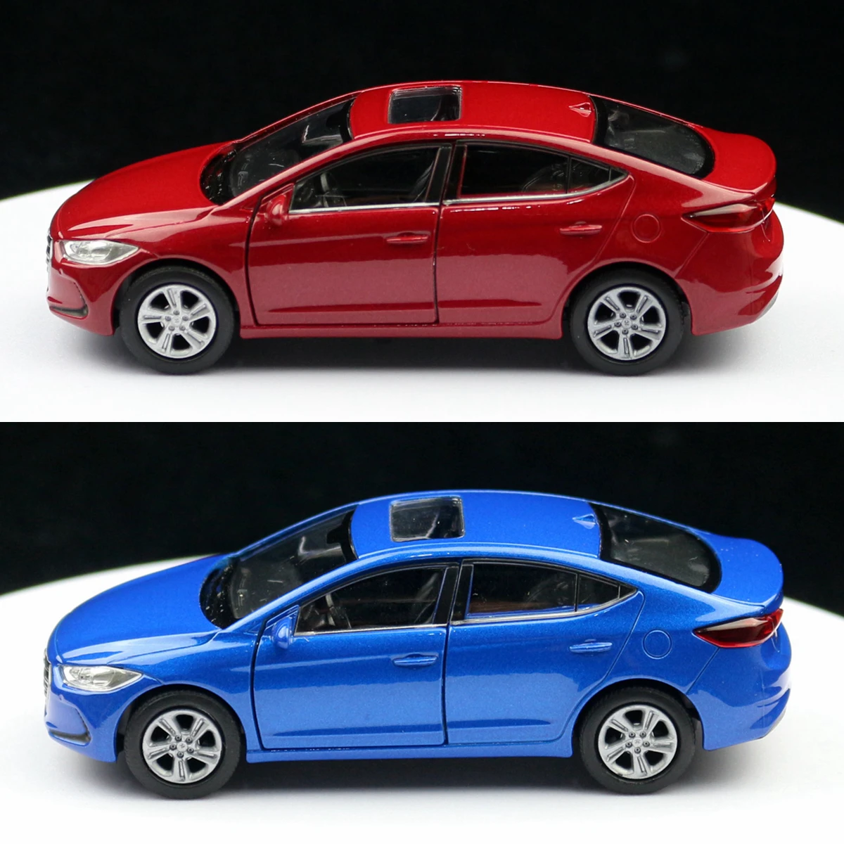 1/36 Hyundai Elantra Model samochodu zabawkowego Welly Diecast Metal Alloy Vehicle Miniature Pull Back Collection Gift For Children Boys Kid