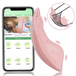 Bluetooth APP Vibrator Female Wireless Remote Control Wearable Vibrating Egg Clitoris Stimulator Sex Toys for Women Couples