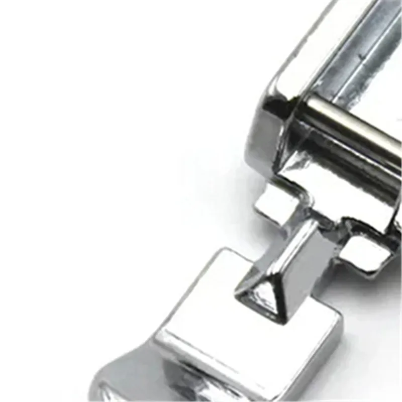 1 pieza Pie prensatelas para máquina de coser con cremallera, estrecho, izquierdo y derecho, compatible con vástago bajo, de enganche rápido, accesorios de costura doméstica