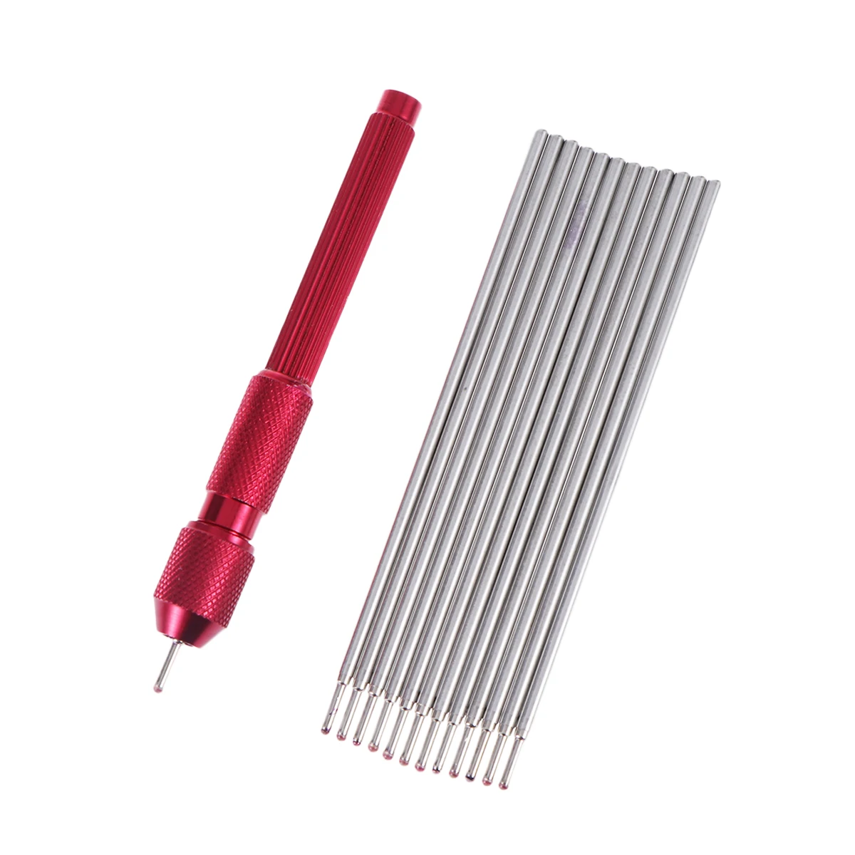 

20 шт., ручка для кожи, маркер для татуировки кожи, принадлежности для сердечников (красный держатель для ручек, фиолетовый стержень для ручки)