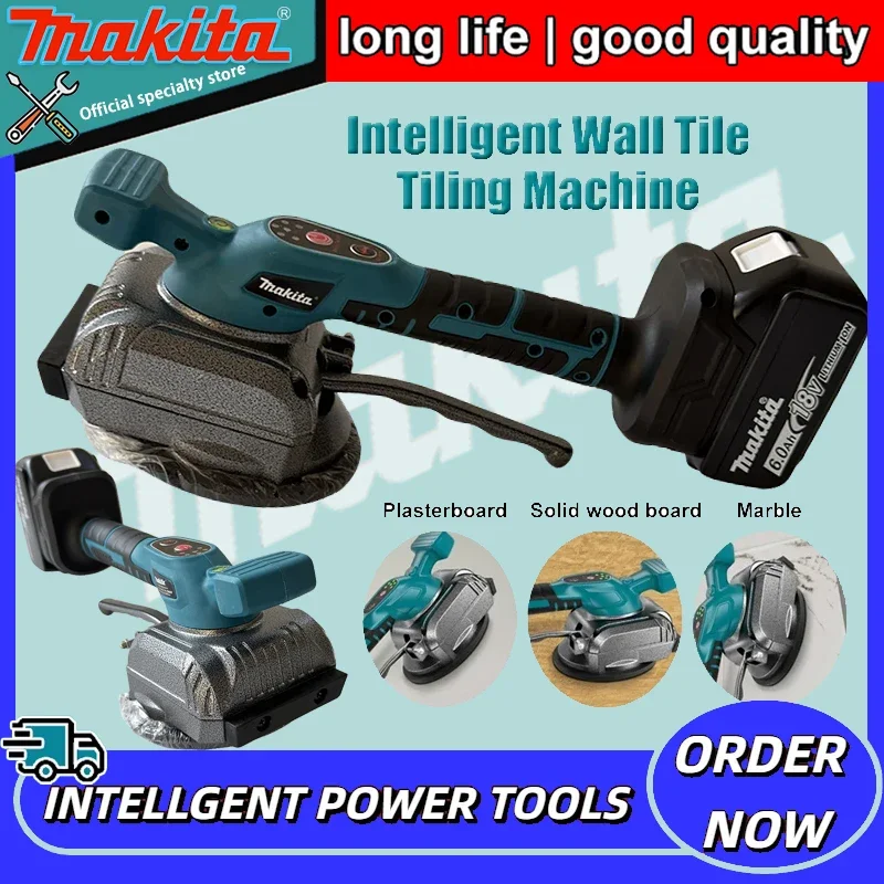 

Аккумуляторная машина для укладки плитки Makita 18В, интеллектуальная машина для выравнивания плитки, вибрационный инструмент для укладки плитки, электроинструмент