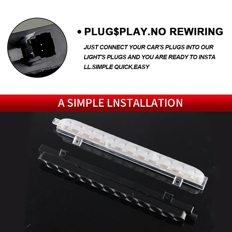 

Третий 3-й стоп-сигнал для MINI Cooper 2007-2014 R56 R57 R58 R60 и 2014/2015-up F54 F55 F56 Высоко установленный стоп-сигнал