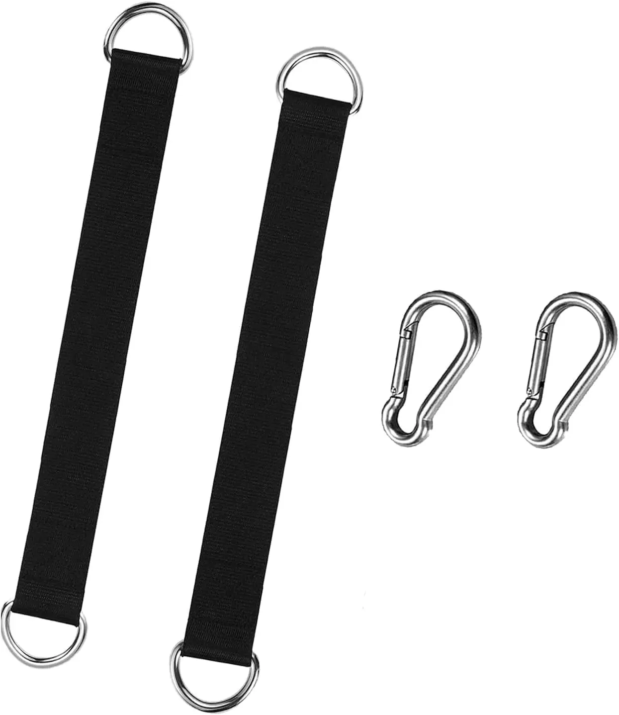 

2-Pack Tree Swing Straps for Hammock, Plank & Gym Cable Machine - Durable Hanging Kit