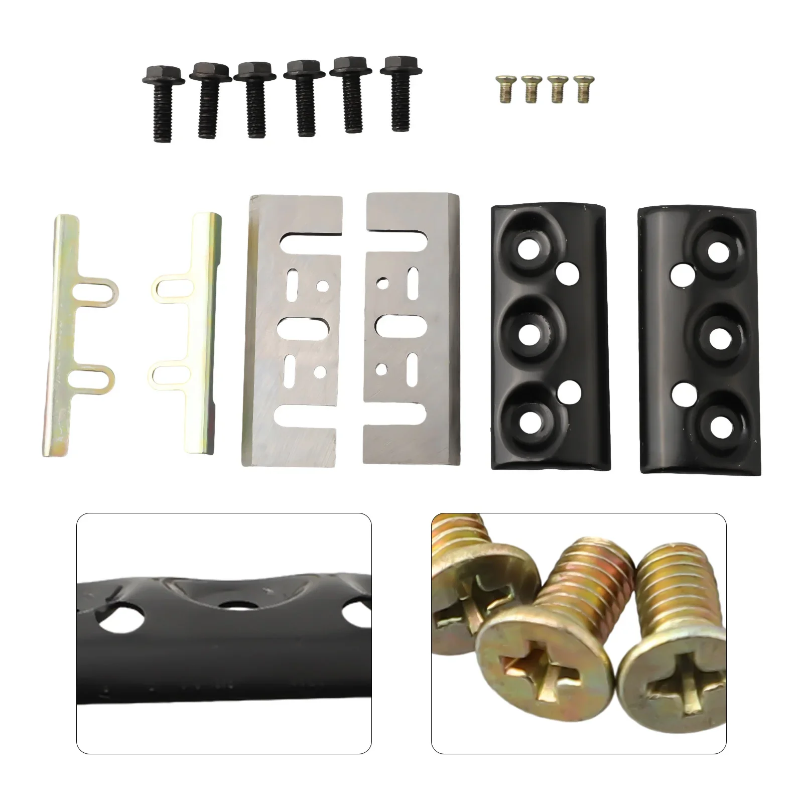 Electric Planer Spare Parts Kit For 1900B 16Pcs Set With Blades Clamps Tableting And Screws For Woodworking Tool Maintenance