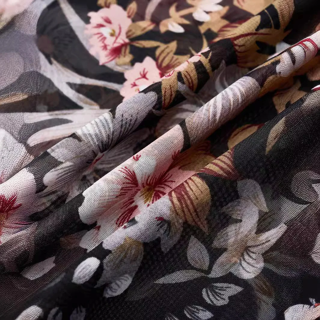 2025 Chiffon Sexy See-through Blouse Top Chiffon Shirt European and American Women's Clothing