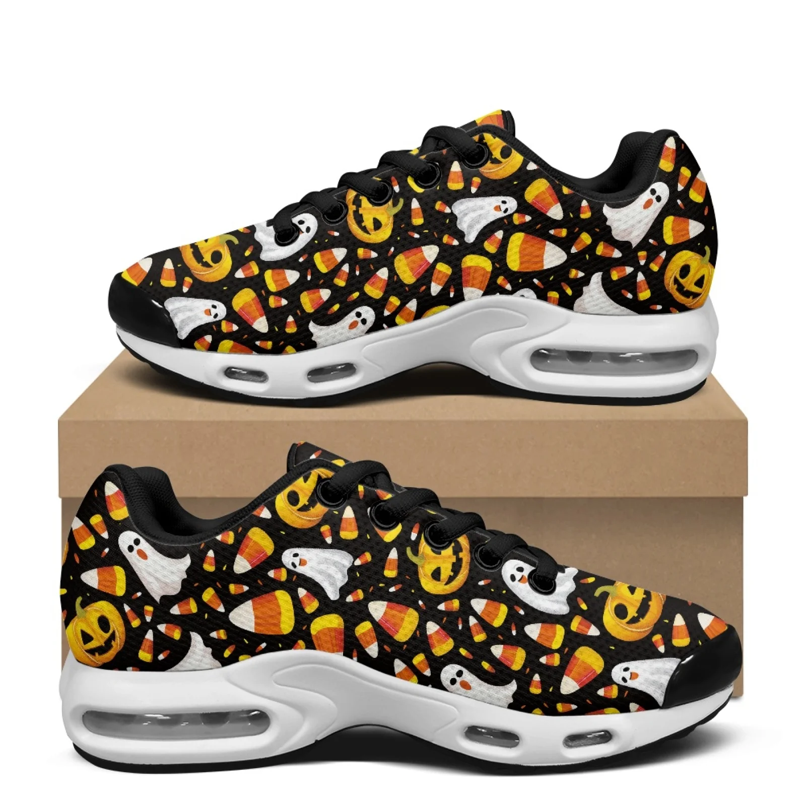 PENSTROLL Halloween Ghost Fashion Sneakers Athletic Footwear for Gym Comfort Tennis Sneakers