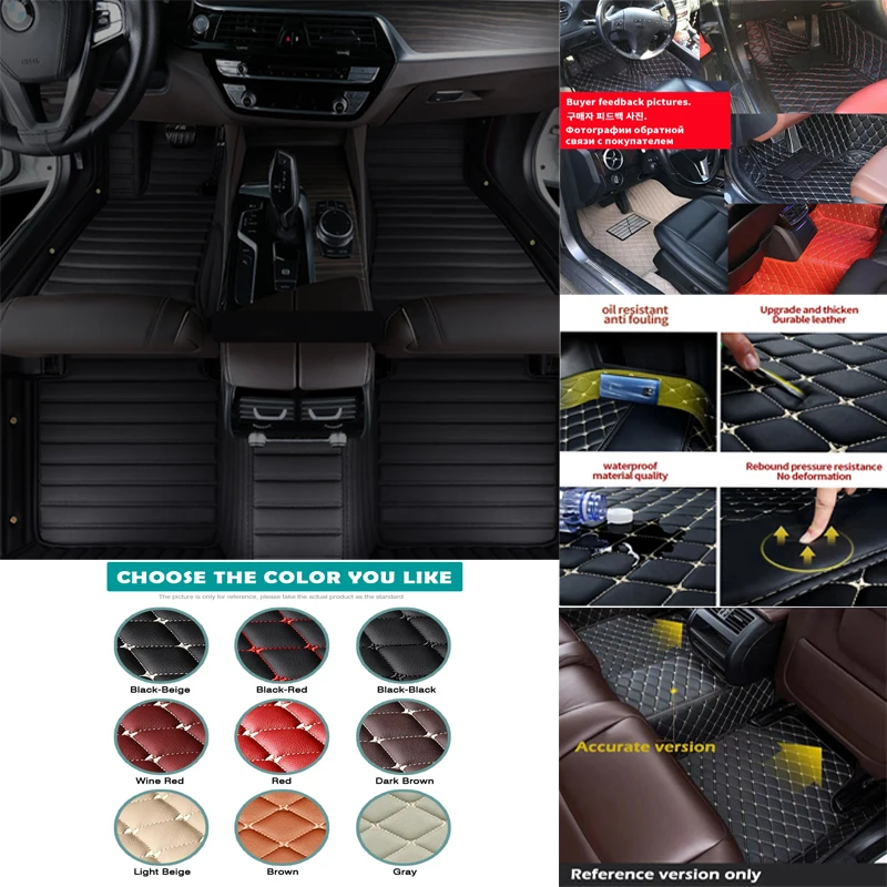 

Автомобильные коврики для Volkswagen TOURAN 5-местный 2006-2015 2014 2013 2012 2011, пользовательские автомобильные подушечки для ног, автомобильный ковер, чехол для интерьера