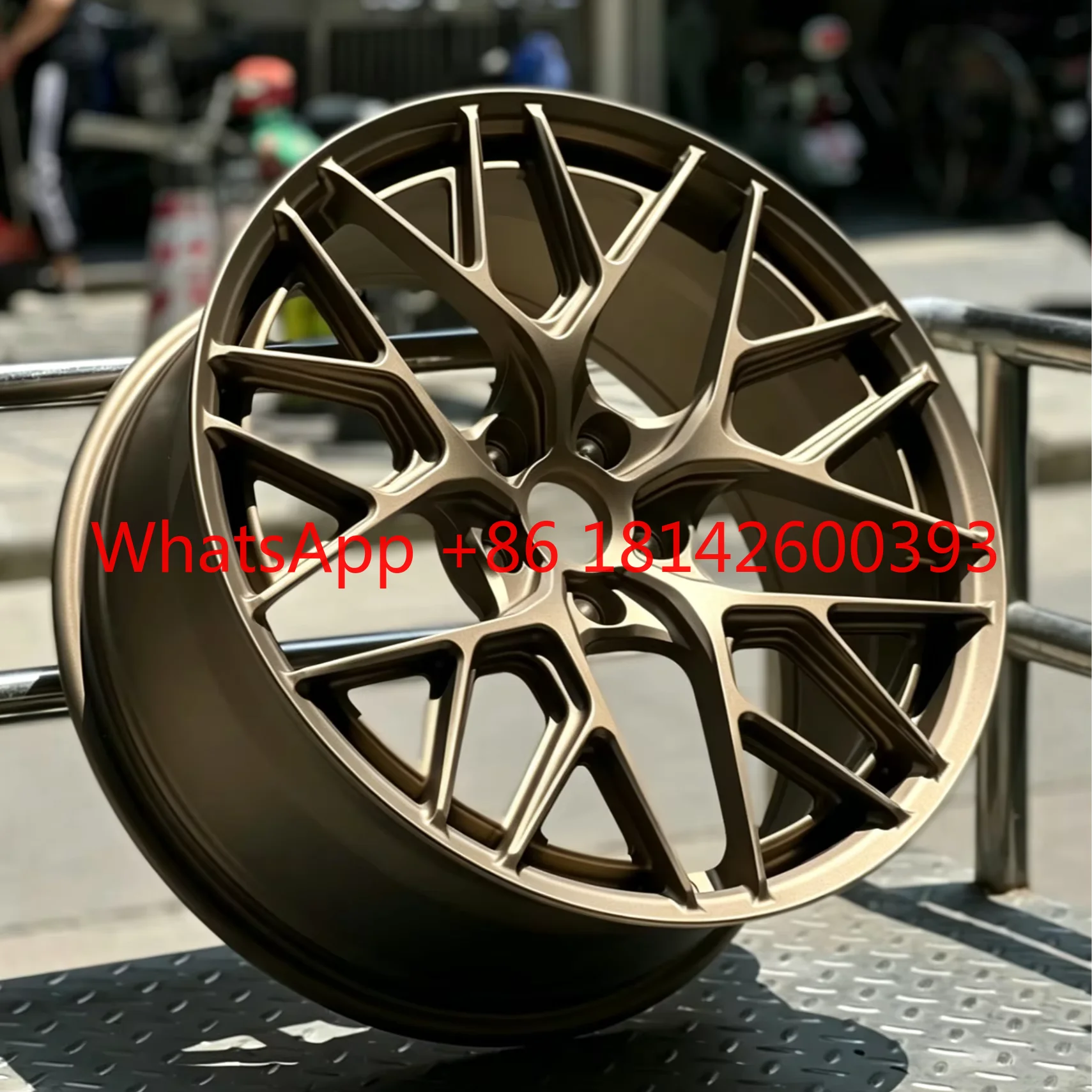 Matte Bronze Tree Branch Spoke Forged Rims Custom Size Auto Tuning Wheels