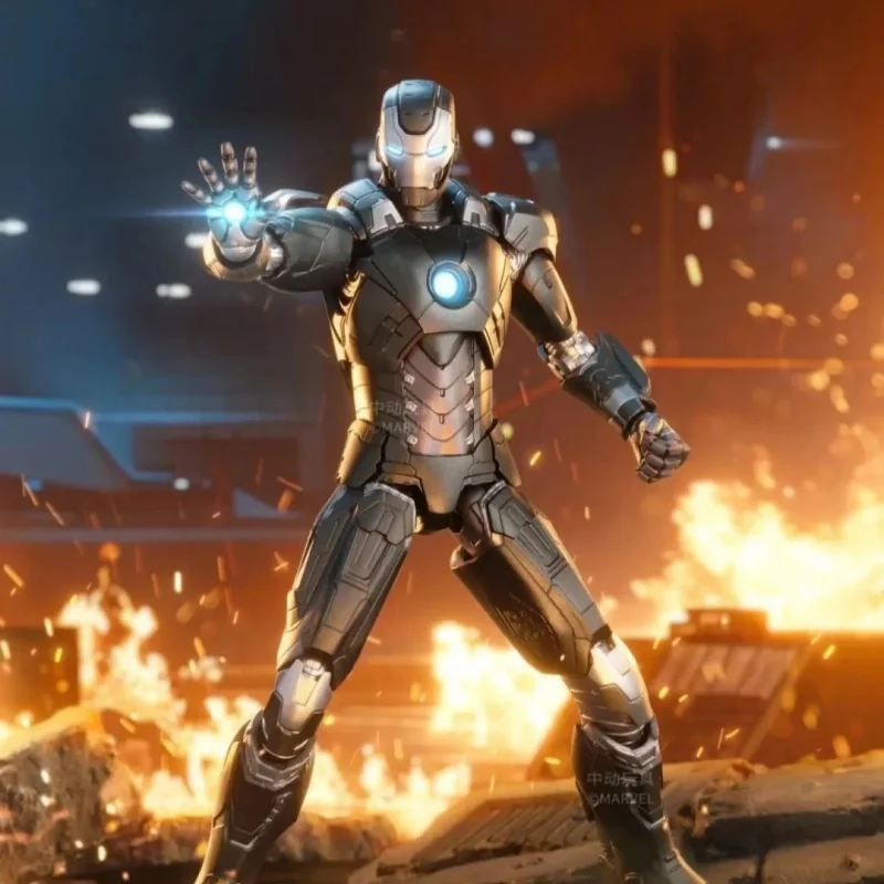ZD Toys Iron Man Mk27 Mark 27 Disco Anime Action Figure Mk14 Mk9 Mk 37 Mk36 Mk2 Mk 23 Original 1/10 18cm Christmas Gifts Toys