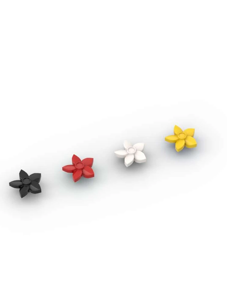 MOC – brique adaptative classique à petite broche 18853, fleur avec pétales pointus, jouet de plongée, cadeau spécial pour adultes et garçons, 10 pièces