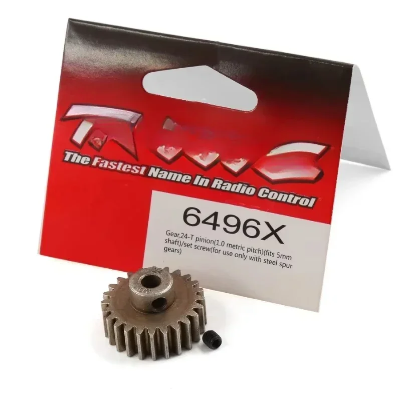 

TRAXXAS Maxx Motor Gear 24T 1.0M 5mm Bore #6496X 45 Steel Hardened Upgrade Part