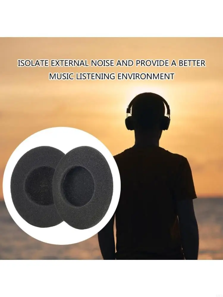Breathable Foam Ear Pad Providing Comfort Audios Enhancement for MDR24/44/54/64/33/101/5020 Extended Use 83CE