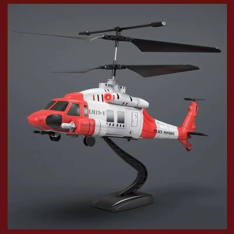 Nuevo Helicóptero RC Hawk negro LM19-E con cañón 3,5 canales 3 niveles de engranaje alta velocidad baja juguete para niños avión de Control remoto