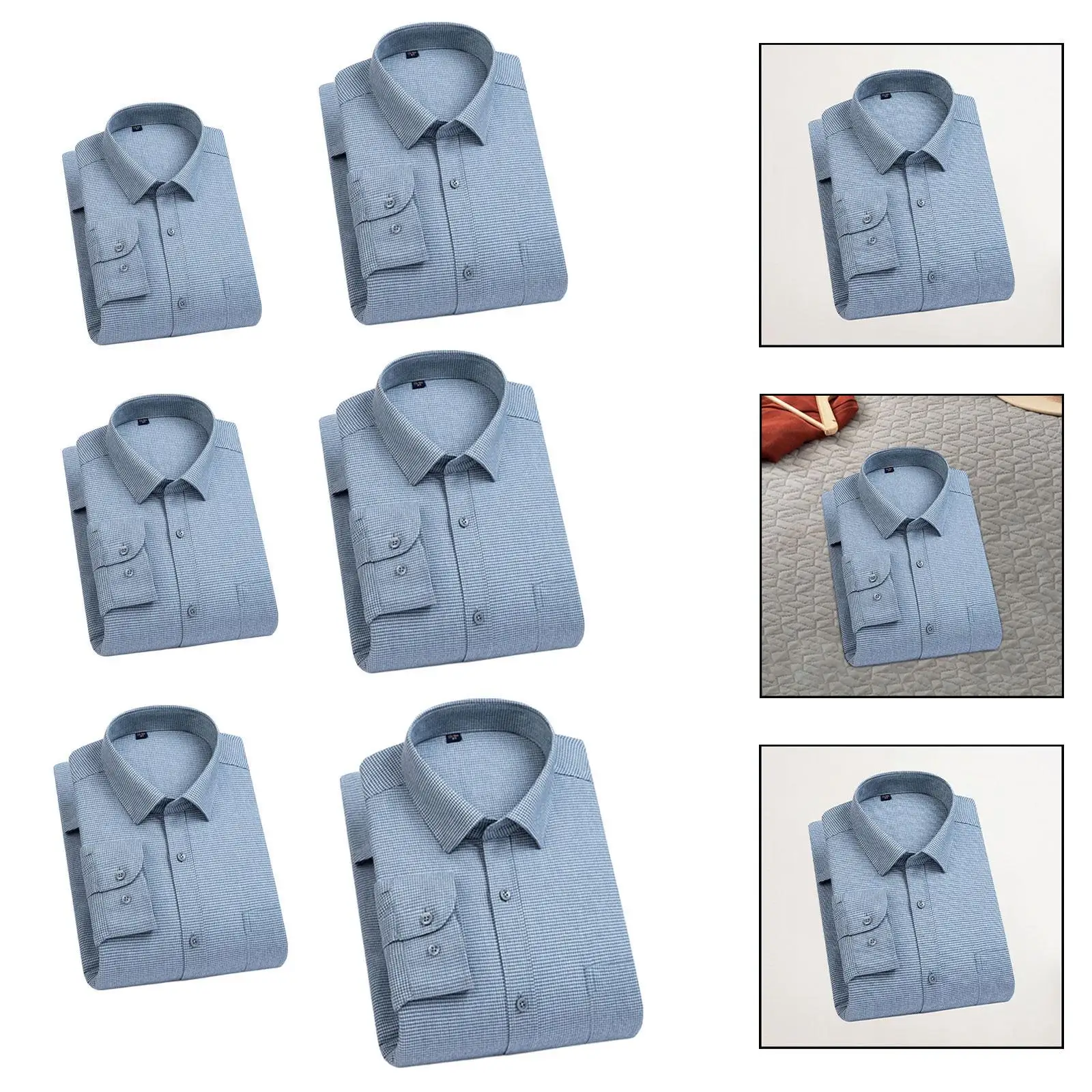 

Mens Long Sleeve Shirt Winter Comfortable Wool Shirt for Travel Camping Walking