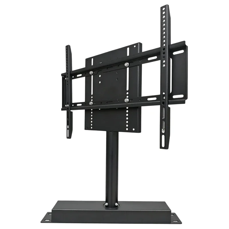 32-75 Inch 360° Rotate TV Stand, Height Adjustable Desktop TV Mount Bracket, Max Load 40kg, Hidden Cable Tube