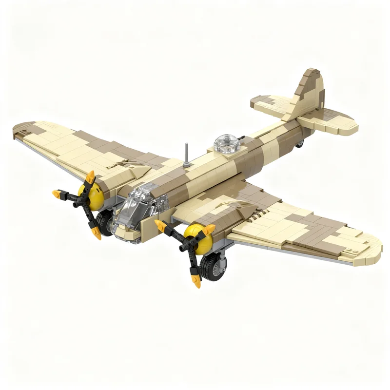 1151pcs MOC Freestyle Bristol Blenheim Mk1 Model Building Blocks Christmas Gift Toy Construction Collection Birthday Display