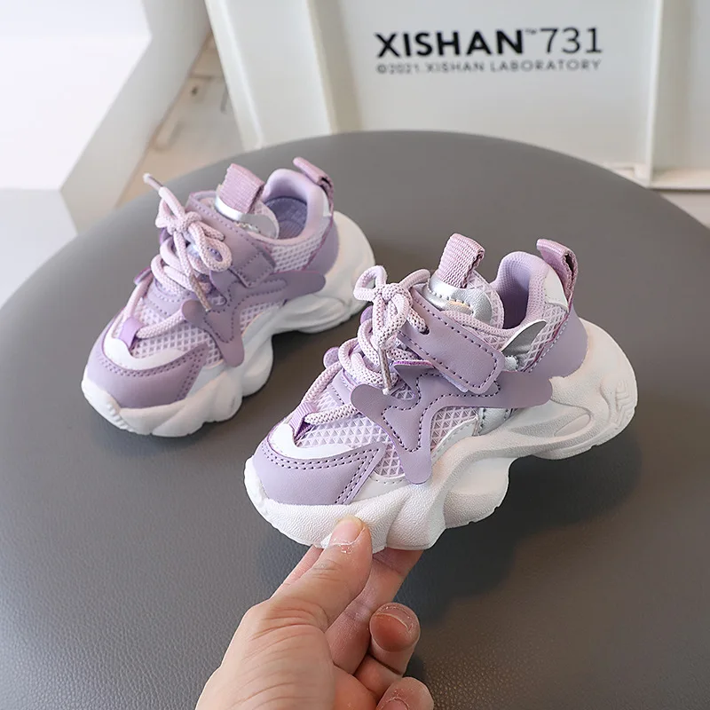 2024 New Arrival Sport Shoes for Kids Fashion Breathable Sneakers Boys Girls Anti-slip Outdoor Shoes Student Shoes Basket Shoe