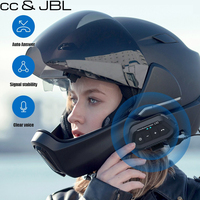 CC&JBL Original high quality Bluetooth Motorcycle Intercom Helmet Headset Group IP67Waterproof Helmet Bluetooth Earphones