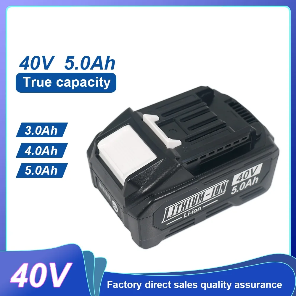 

5Ah Power Tools FOr Makita Tools 40V Lithium Battery for Makita XGT Screwdriver Cutter BL4025, BL4040, BL4020, BL405