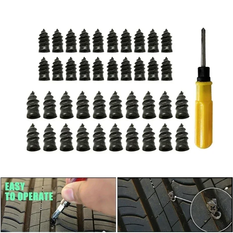 

Vacuum Tyre Repair Set Kits for Wheels Car Motorcycles Scooter Rubber Tubeless Tire Repair Tool Fast Repair Tools