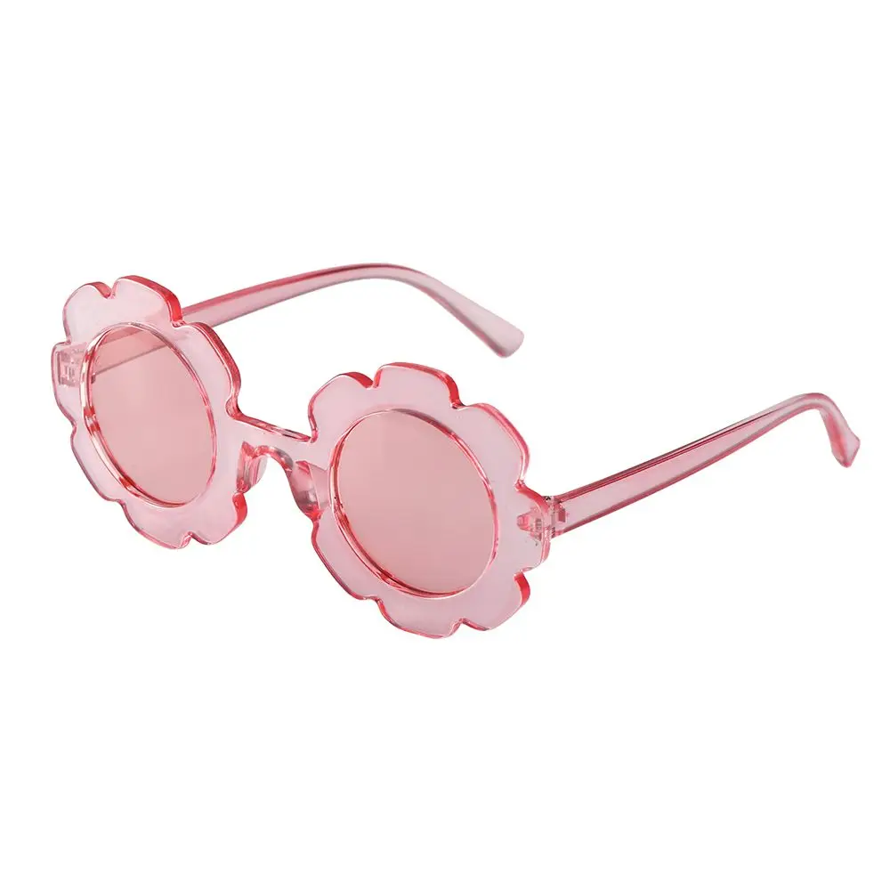 1pc Boys And Girls Cute Outdoor Product Streetwear Eyewear Sun Glasses Vintage Children Sunglasses Flower Shape