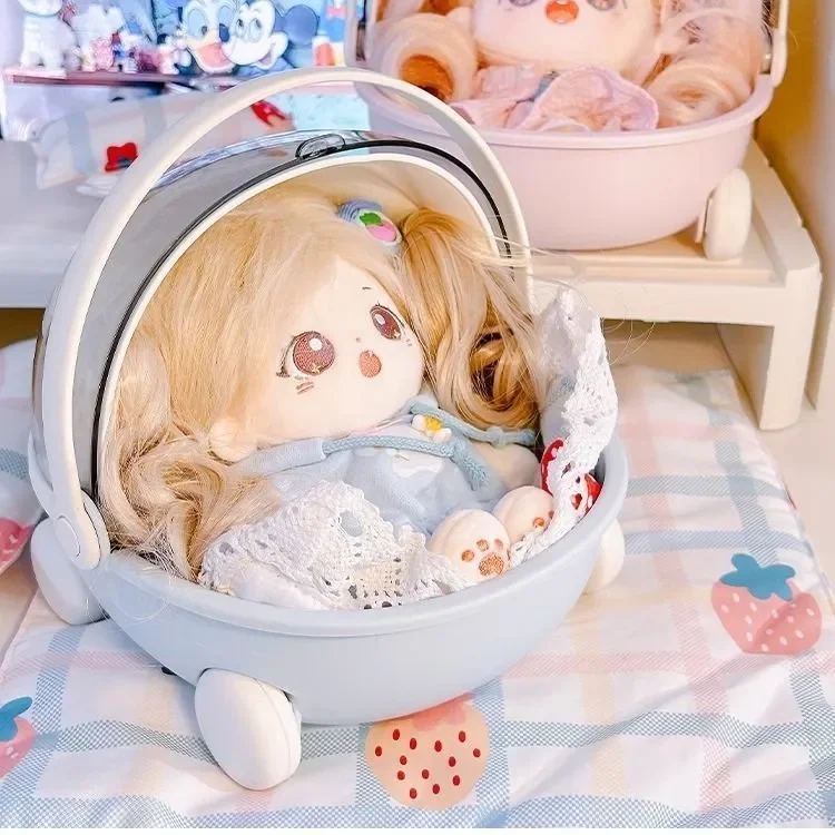 Suitable for 20cm cotton doll transparent ornamental plush toy display and storage box adults and children to collect as gifts