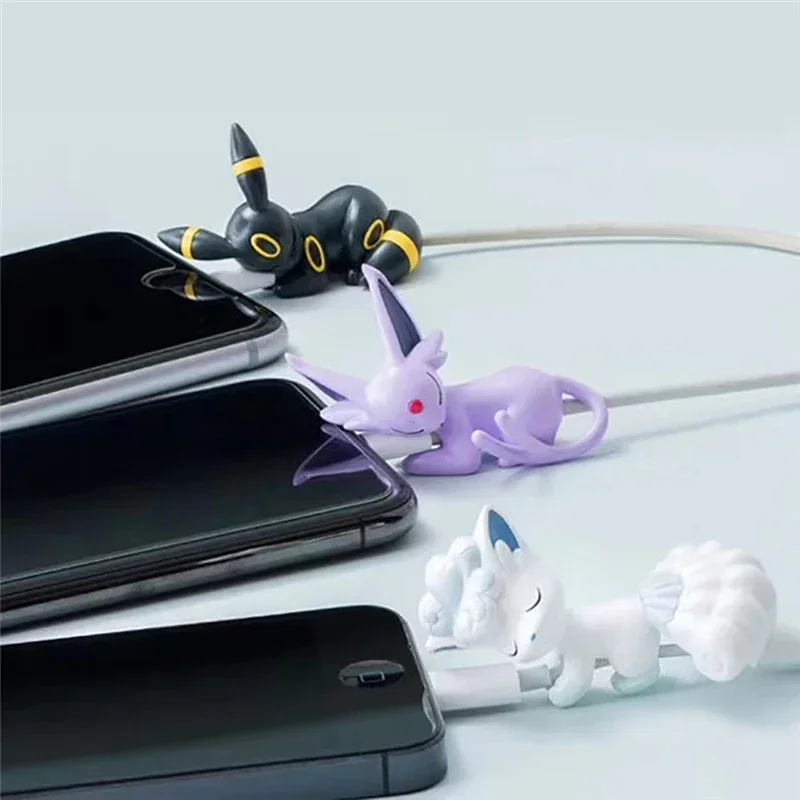 Pokemon Cartoon Animation Image Anime Creative Data Cable Protector Cover Universal Charger Anti-break Rope Toys Birthday Gifts