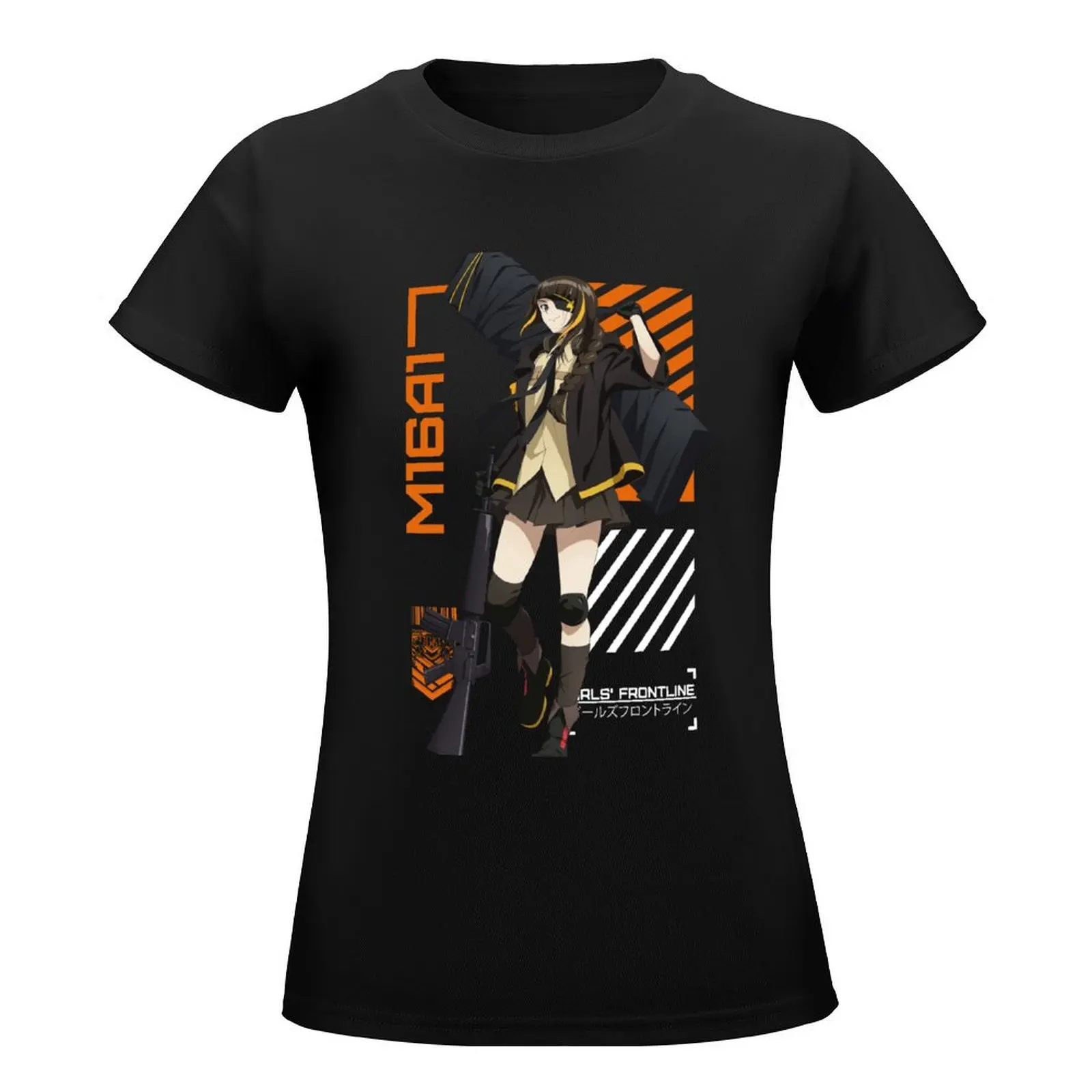 M16A1 - Dolls Frontline T-Shirt vintage clothes Female clothing t shirts for Women loose fit