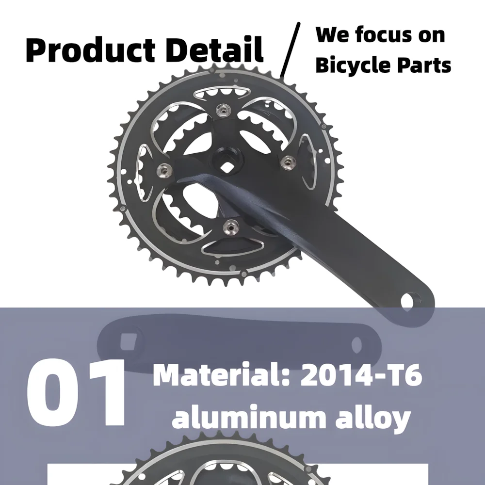 

104-64BCD 48T 38T 28T Длина шатуна 170 мм Черный шатун для горных велосипедов Цепное колесо из алюминиевого сплава Трехдисковая звездочка MTB