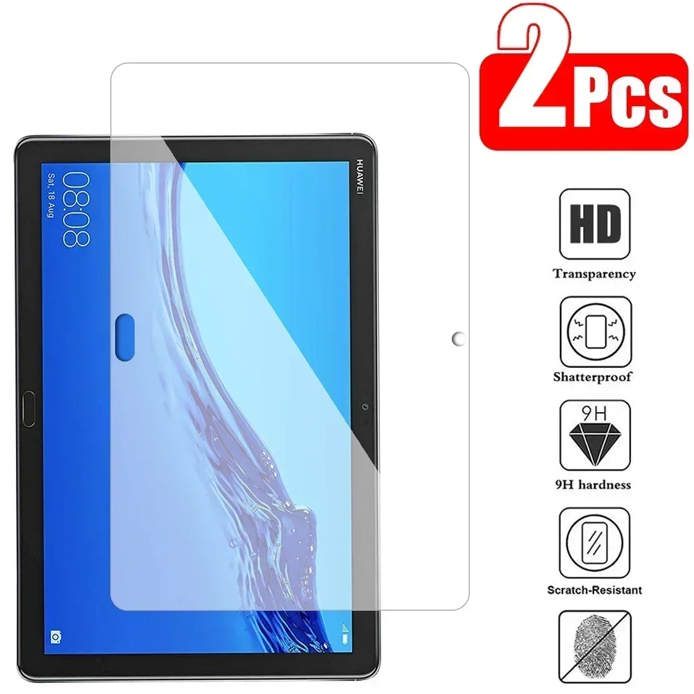 

Tablet Tempered glass film For Huawei MediaPad M5 Lite 10.1" 2018 Proof Explosion prevention Screen Protector 2 Pcs BAH2-W19 L09