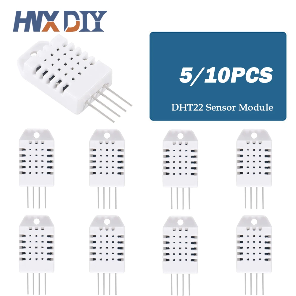 5/10 sztuk DHT22 cyfrowy czujnik temperatury i wilgotności moduł temperatury i wilgotności AM2302