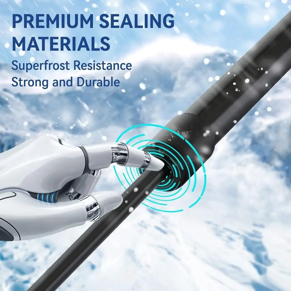 Suportes a gás extra longos 44 resistentes para cargas de 80LB, soquete esférico de 13MM, pacote com 2, adequados para reboques de snowmobile e cama de caminhão Cov