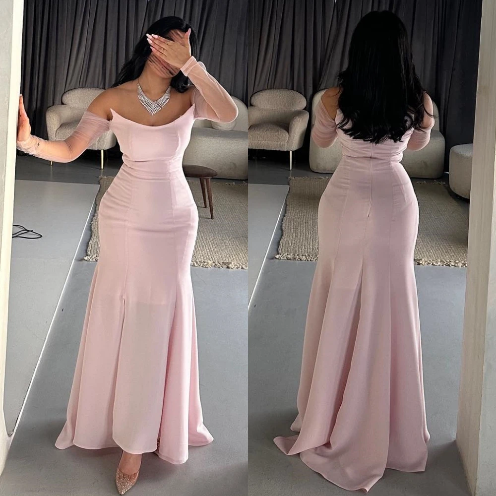 

Evening Prom Saudi Arabia Charmeuse Ruched Christmas Mermaid Strapless Bespoke Occasion Gown Midi es