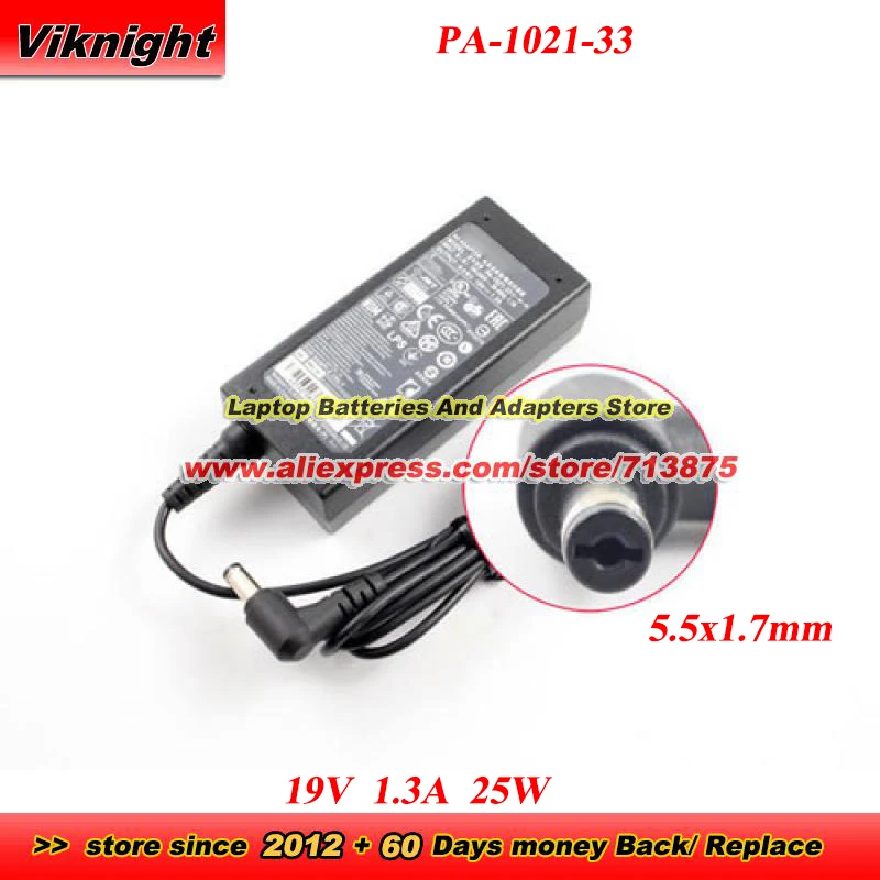 

Сетевой адаптер PA-1021-33 AC 19В 1.3А для L21327061591 PA-1300-04 с разъемом 5.5x1.7мм